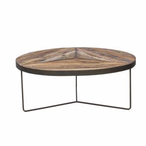 TABLE BASSE 1 PLATEAU ROND IMPROVEMENT DIAM 120 CM