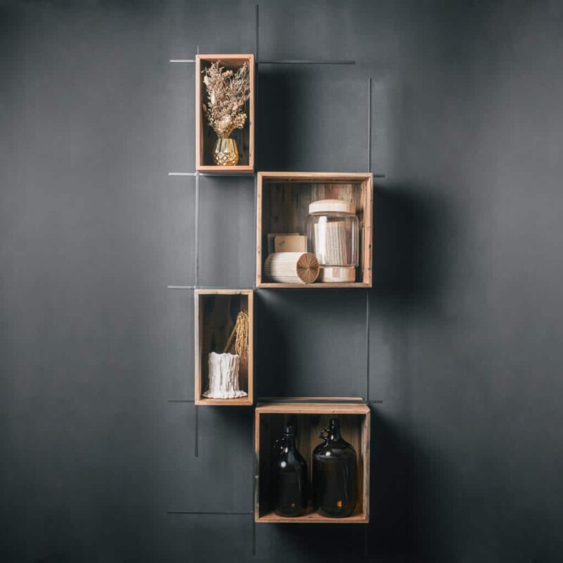 ETAGERE MURALE COLLECTION CONTEMPORAIN, 4 CASES