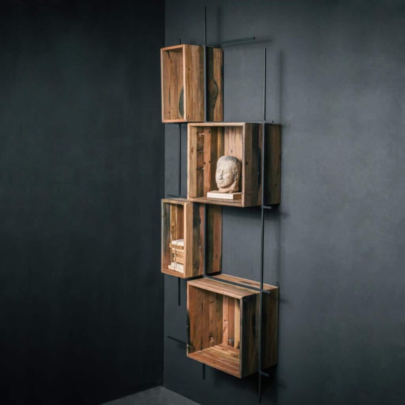 ETAGERE MURALE COLLECTION CONTEMPORAIN, 4 CASES – Image 2