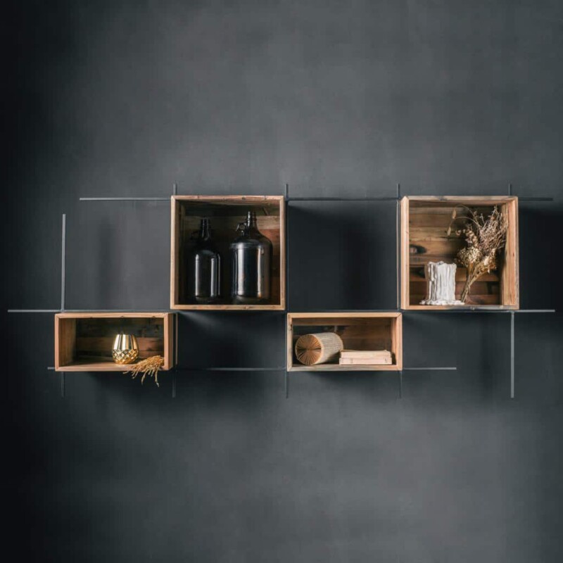 ETAGERE MURALE COLLECTION CONTEMPORAIN, 4 CASES – Image 4