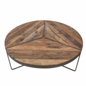 TABLE BASSE 1 PLATEAU ROND IMPROVEMENT DIAM 120 CM