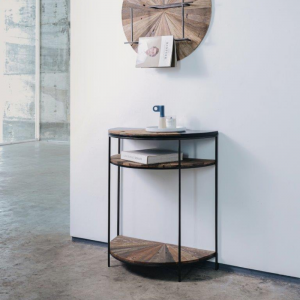 CONSOLE DEMI-LUNE CONTEMPORAIN