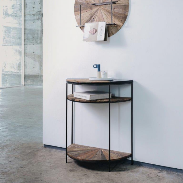CONSOLE DEMI-LUNE CONTEMPORAIN
