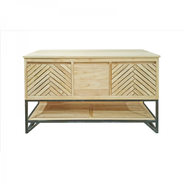 MEUBLE DE SALLE DE BAIN SPLASH 2 PORTES 1 TIROIR 1 NICHE 120 CM