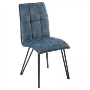 CHAISE VENUS MICROFIBRE BLEU PÉTROLE
