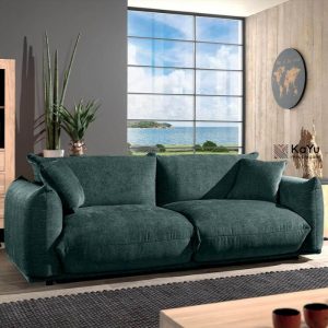 CANAPÉ 3 PLACES MOON BLEU PÉTROLE