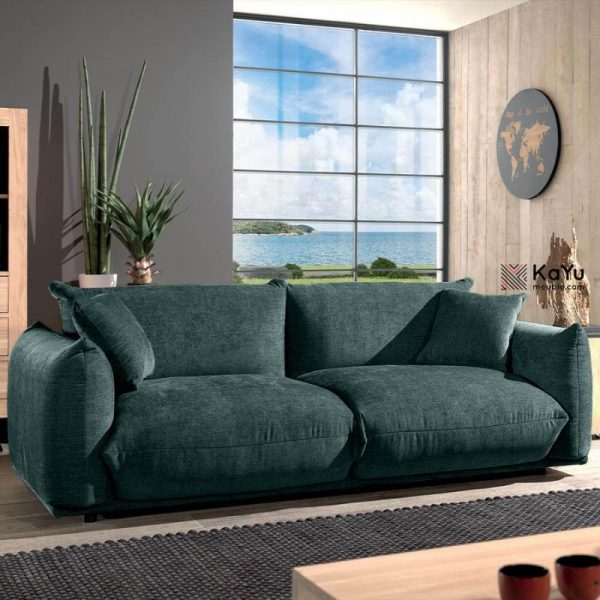 CANAPÉ 3 PLACES MOON BLEU PÉTROLE