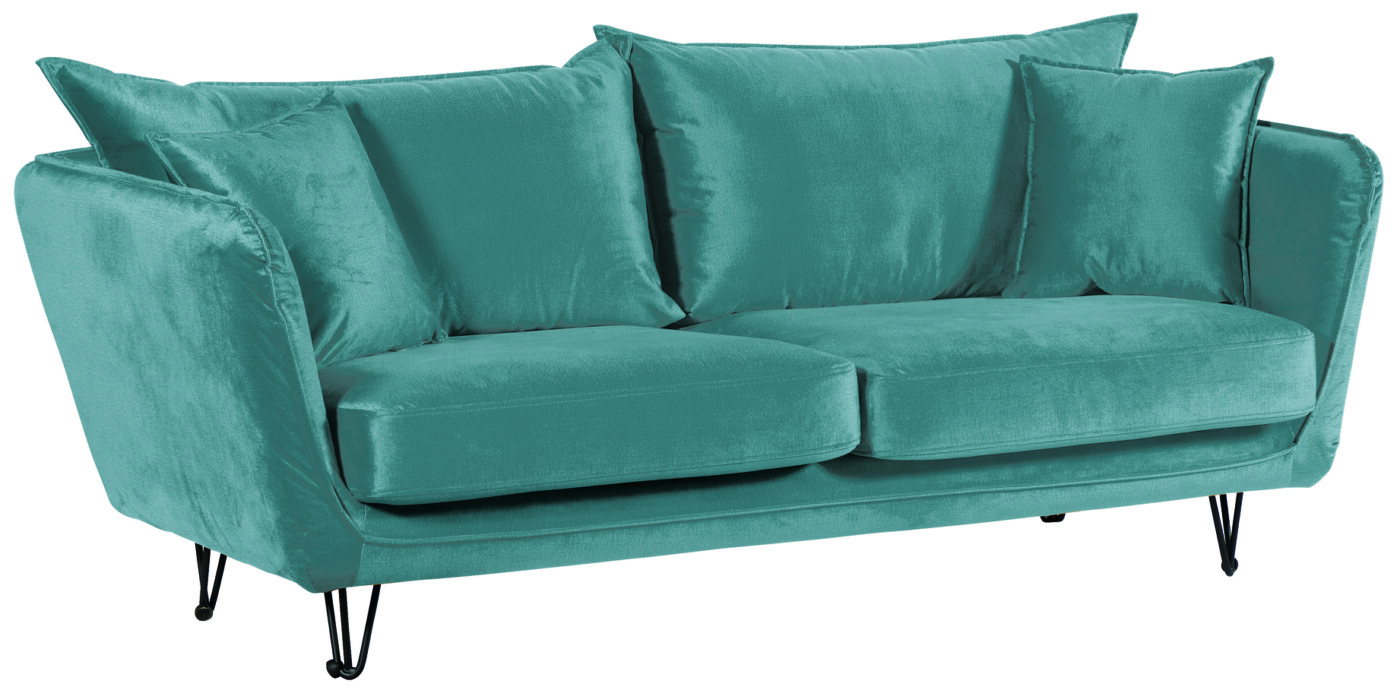 CANAPÉ HASTING 3 PLACES BLEU PETROLE – Image 2