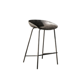 TABOURET ERGO EN PU GRIS