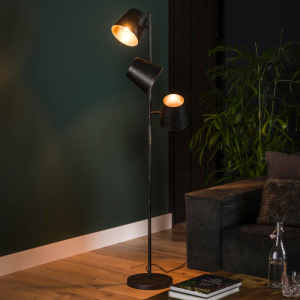 LAMPADAIRE CHARCOAL 3 ABATS-JOUR EN METAL
