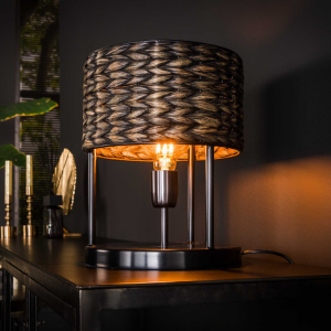 LAMPE DE TABLE EN JACINTHE D'EAU TOWER