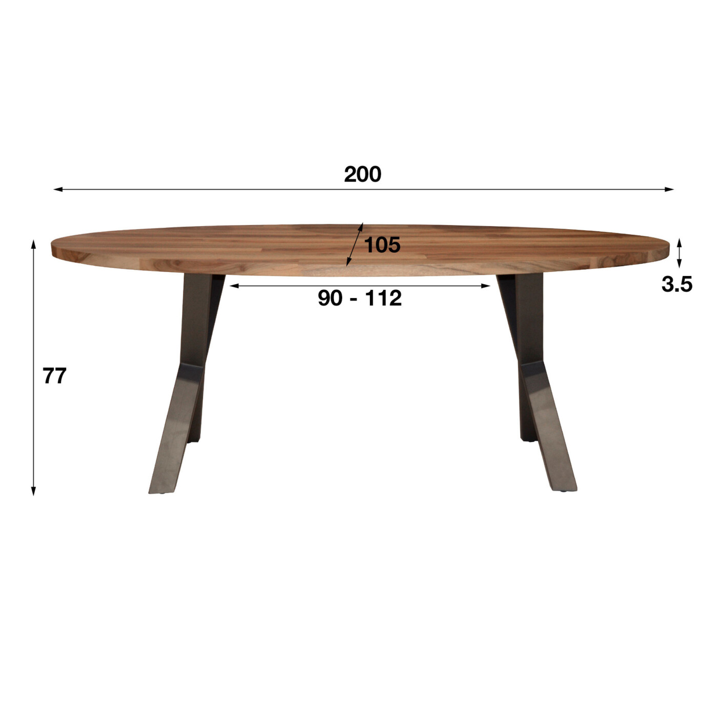 Table de repas DAYTONA 200 cm – Image 3
