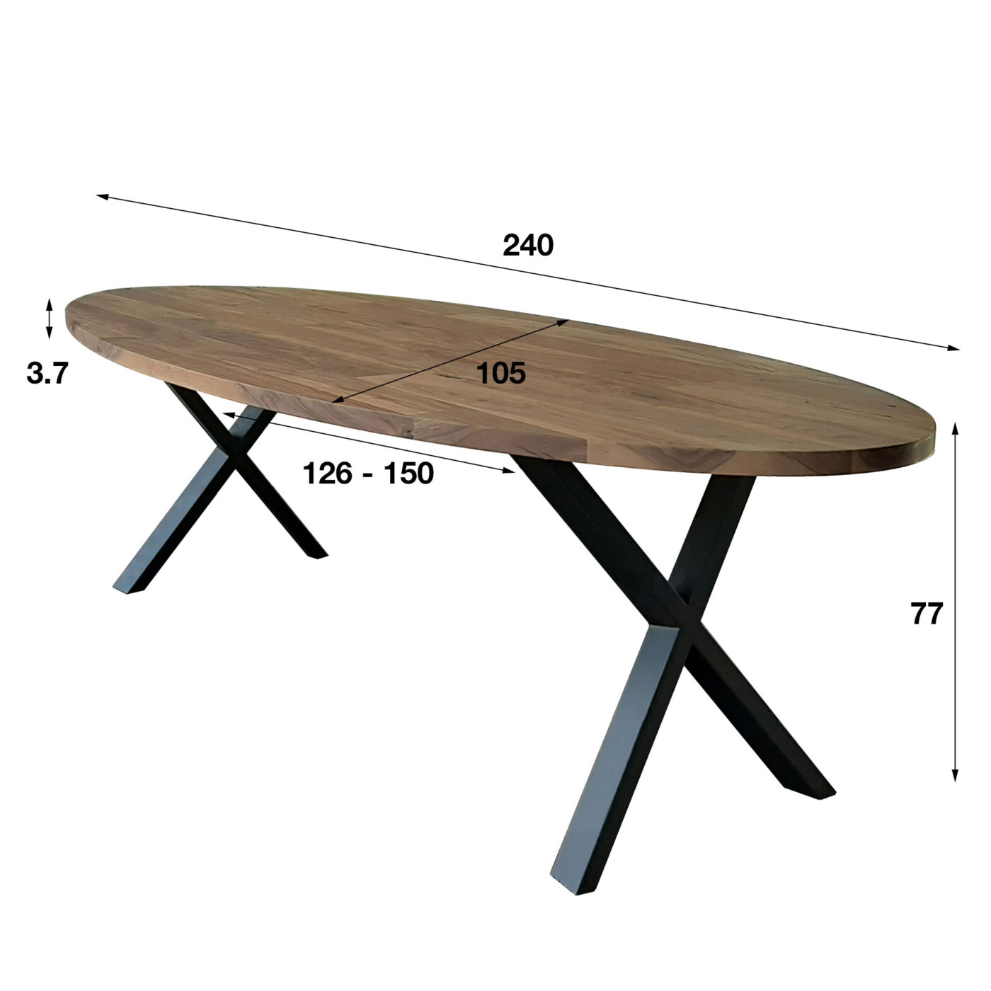 Table de repas DAYTONA 240 cm – Image 3