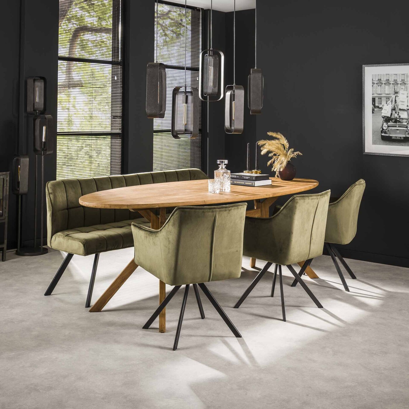 Table de repas ovale 240 cm teck massif – Image 4