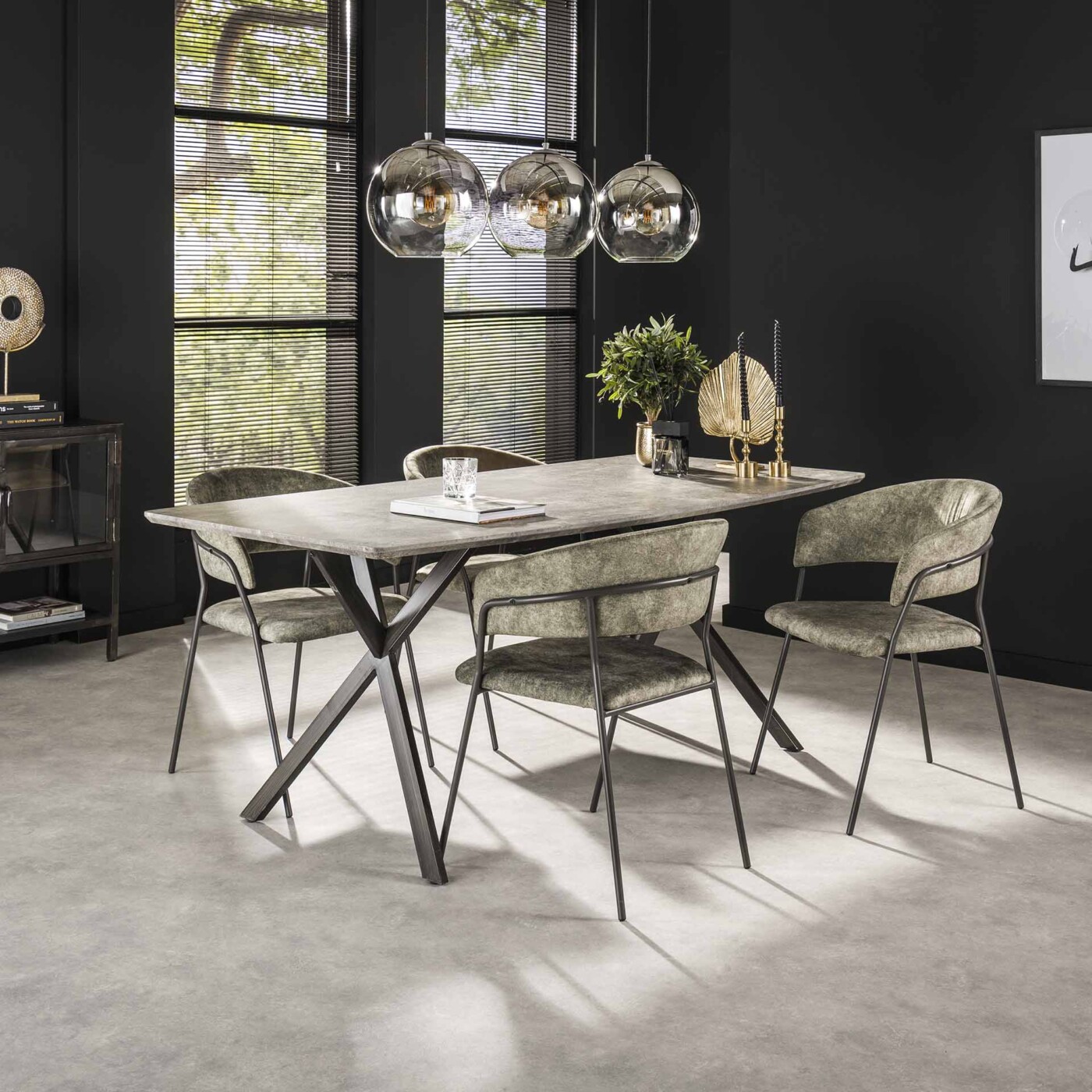 Fauteuil ILONA jaune en tissu – Image 3