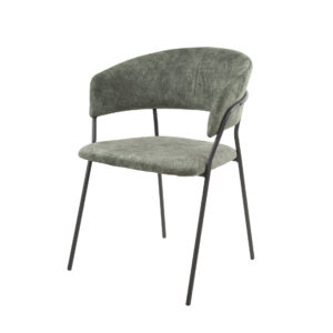 Fauteuil ILONA gris en tissu