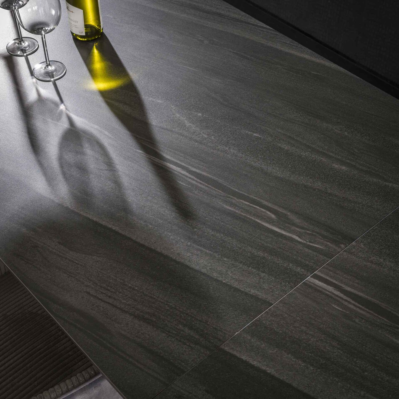 Table extensible DANIEL en céramique noire 2 allonges – Image 12