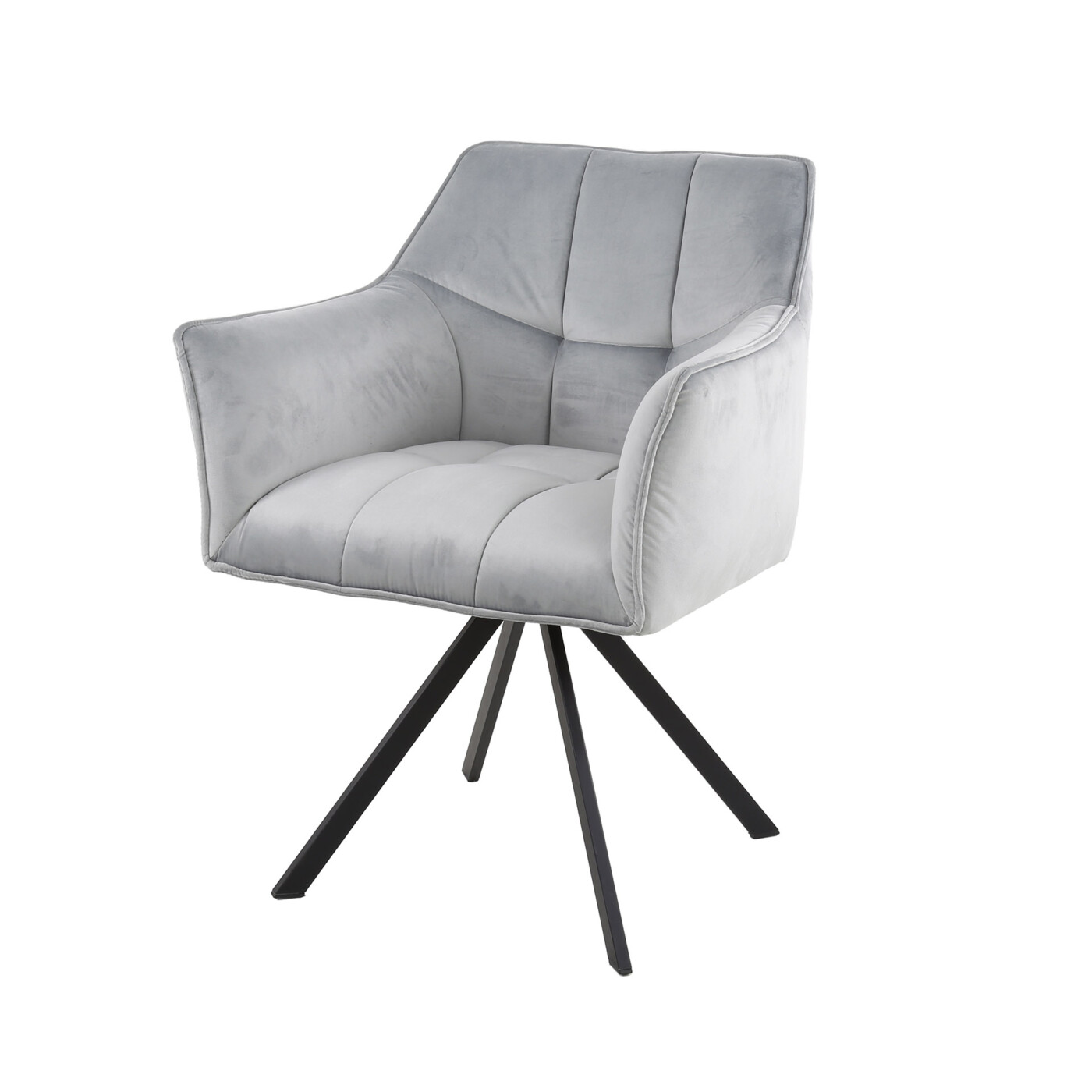 Fauteuil pivotant BRICE tissu velvet