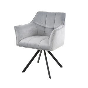 Fauteuil pivotant BRICE tissu velvet