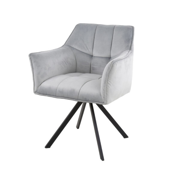 Fauteuil pivotant BRICE tissu velvet