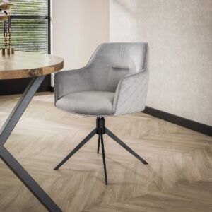 Fauteuil PULL pivotant tissu velvet