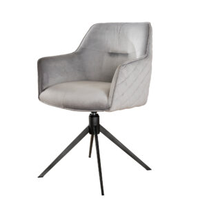 Fauteuil PULL pivotant tissu velvet