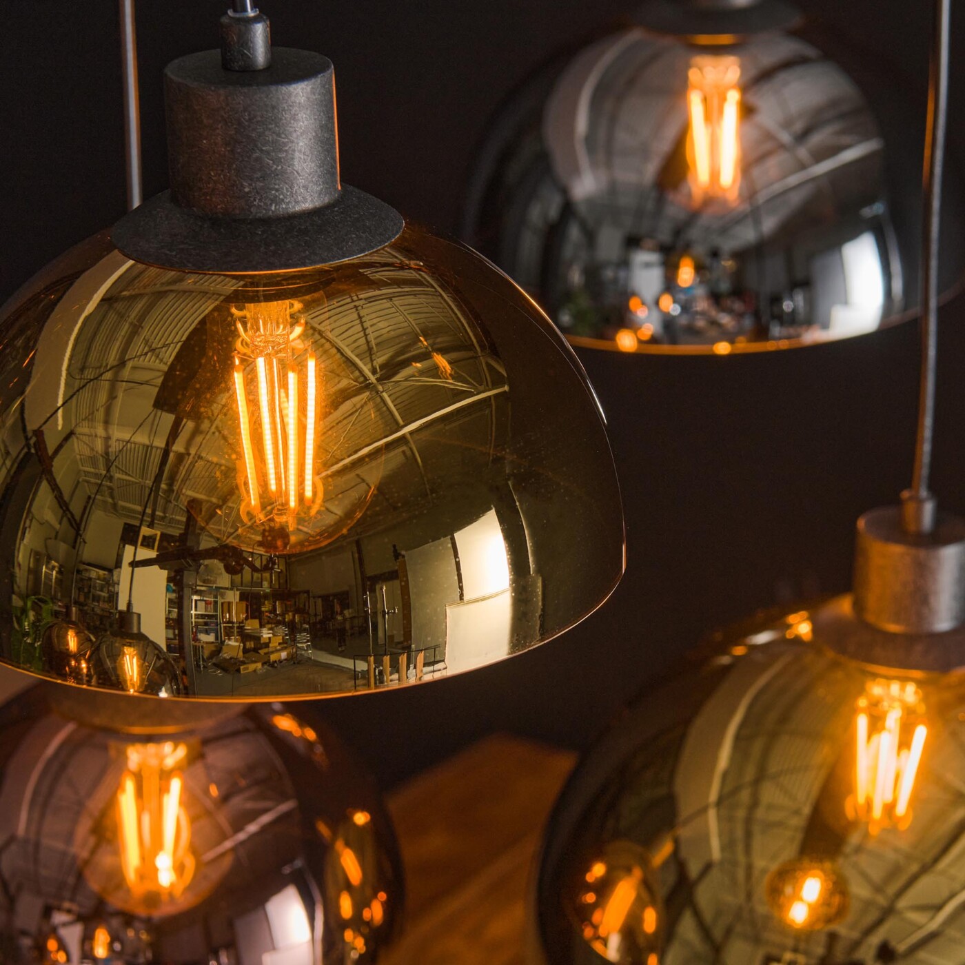 Suspension 7 abats-jour en verre CUPOLA – Image 5