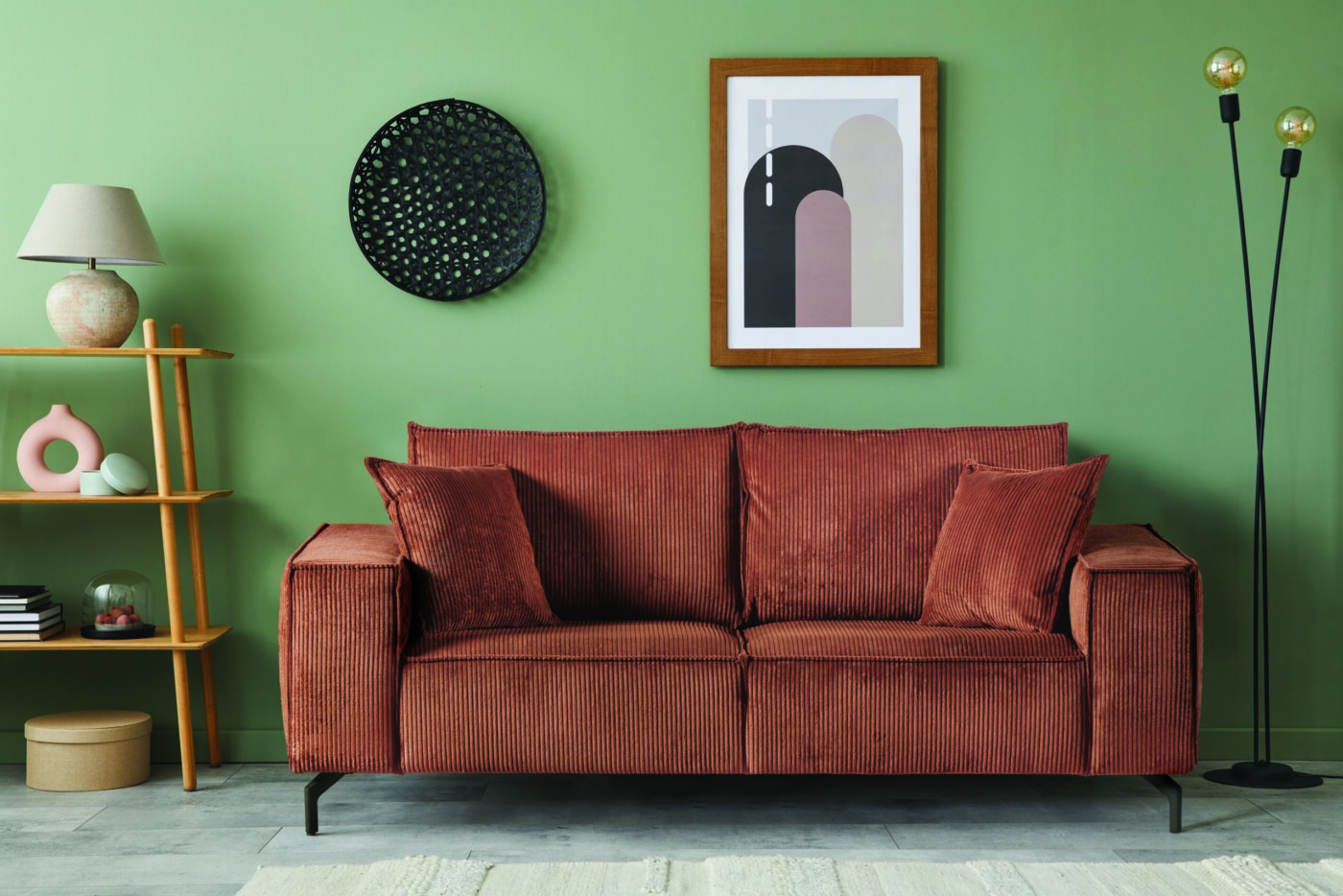 Canapé d'angle PUEBLO terracotta – Image 2