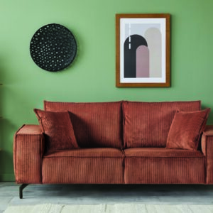 Canapé d'angle PUEBLO terracotta