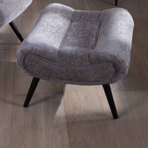 Fauteuil et pouf CASPE gris