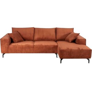 Canapé d'angle PUEBLO terracotta