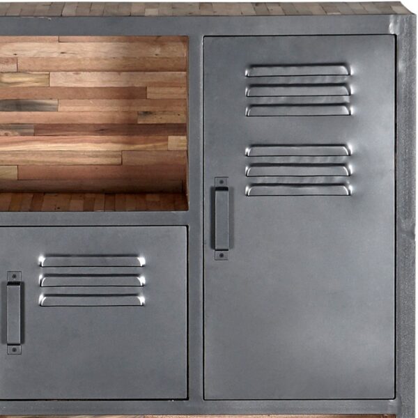 Bibliothèque LOCKER 4 portes, 4 niches.