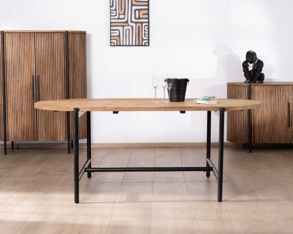 Table de repas ovale TROMS 240 cm