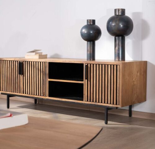 Meuble TV OPLAND 3 portes 160 cm