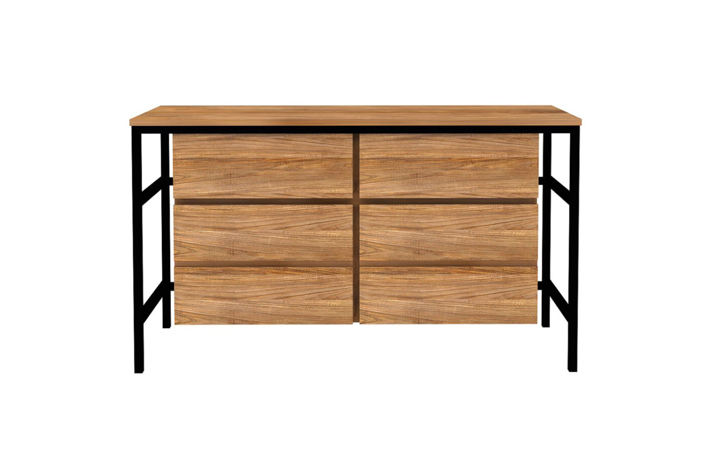 Meuble de salle de bain 2 portes, 2 tiroirs 140 cm WHIZ