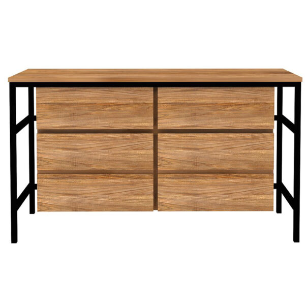 Meuble de salle de bain 2 portes, 2 tiroirs 140 cm WHIZ