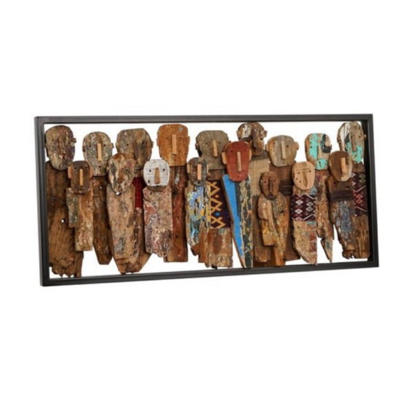 Décoration murale rectangulaire TORAJA