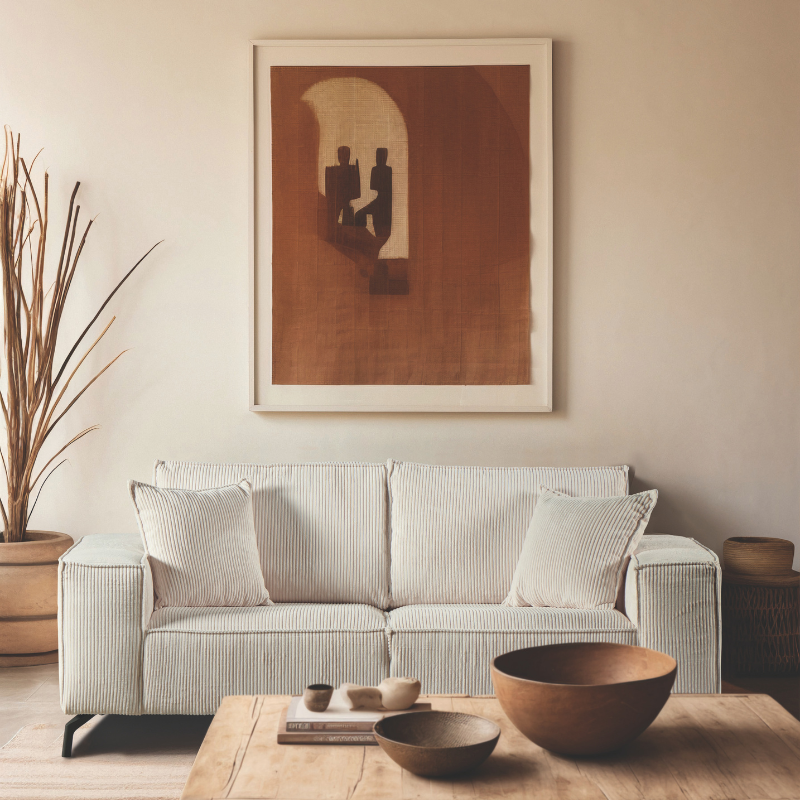 CANAPÉ 3 PLACES PUEBLO BLANC