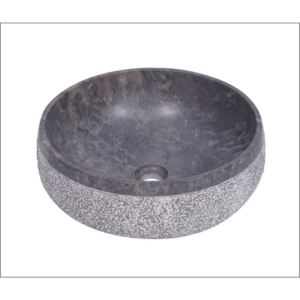 Vasque de salle de bain LOTUS en marbre gris