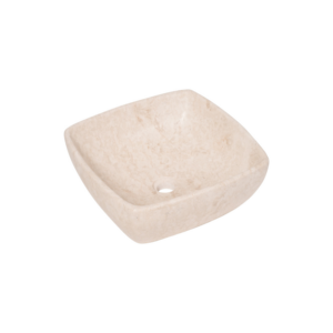 Vasque de salle de bain en marbre blanc SAKURA