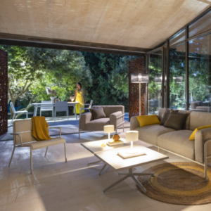 Fauteuil lounge collection A600 blanc/perle