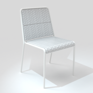 Chaise collection A600 blanche/perle