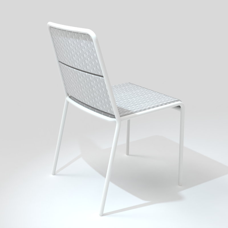Chaise collection A600 blanche/perle – Image 3