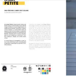 La lampe PETITE blanche