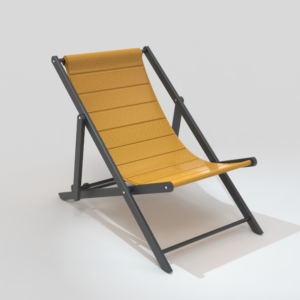 LA CHAISE charbon/moutarde