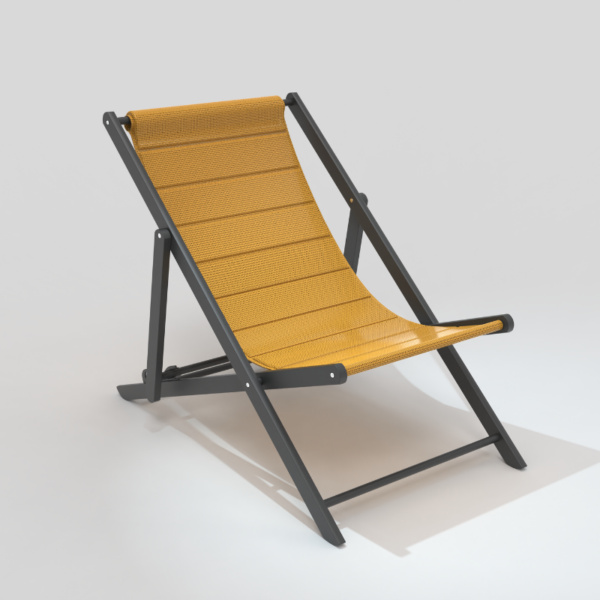 LA CHAISE charbon/moutarde