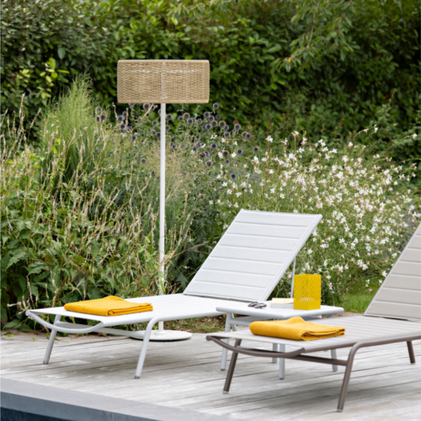 La lampe PADERE blanche/nat