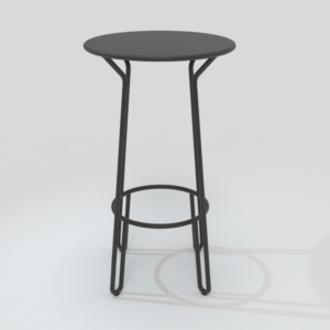 Table-bar HUGGY charbon 60 cm