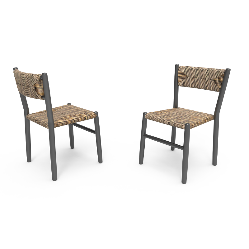 Chaise STIPA charbon/nat – Image 4