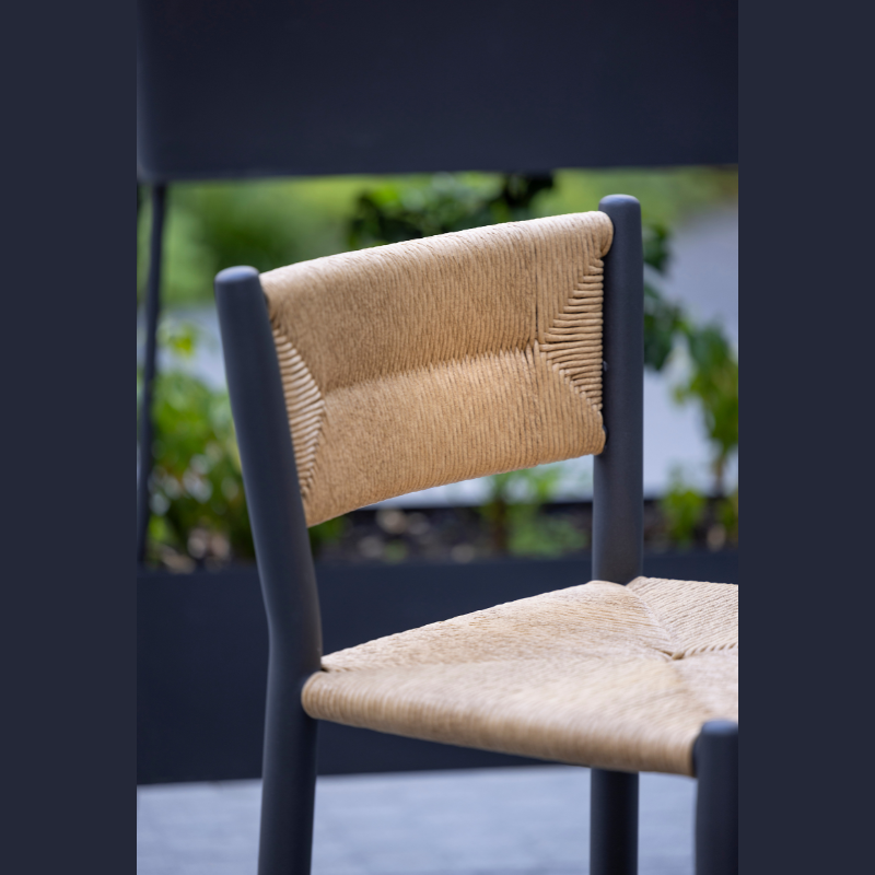 Chaise STIPA charbon/nat